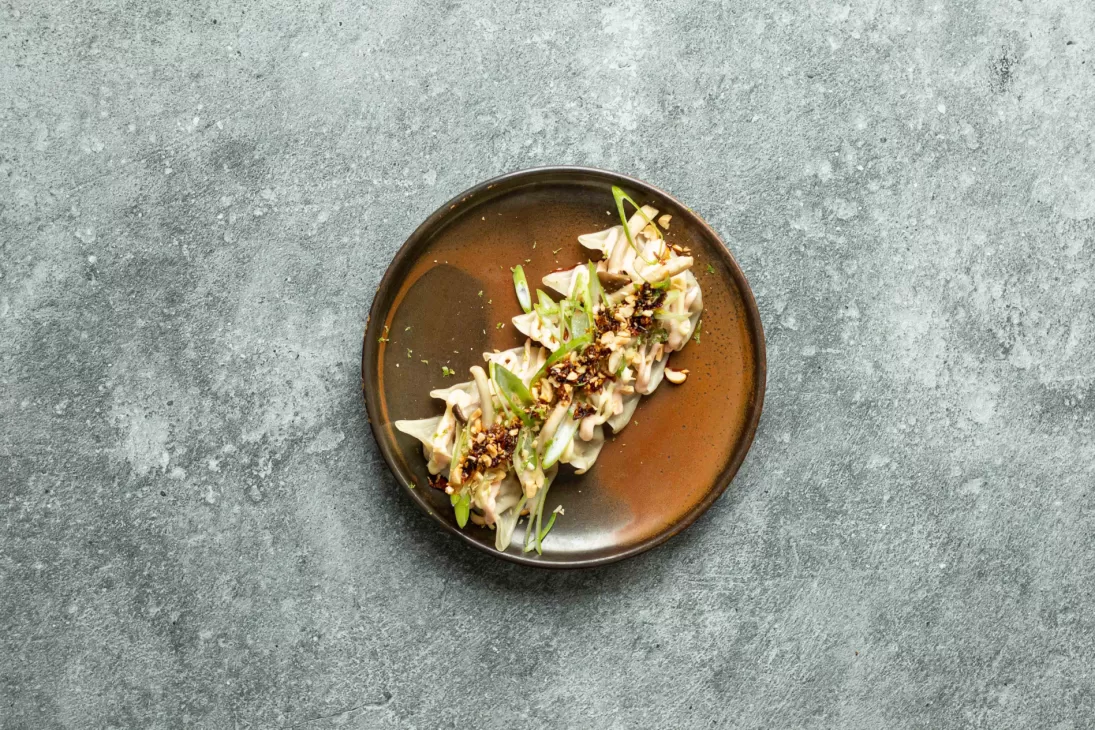 Dumplings met shiitaké