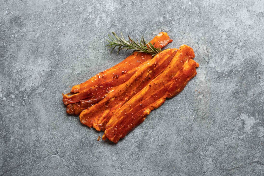 Gemarineerd gezouten spek