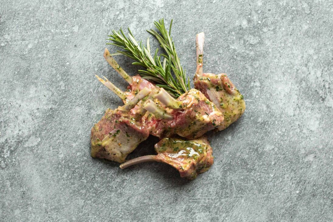 Gemarineerde lamskoteletjes