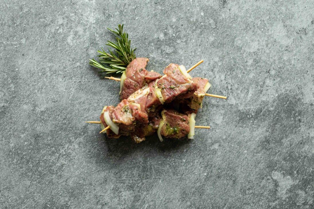 Gemarineerde lamsbrochette